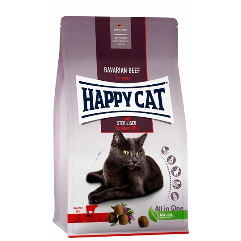 Happy Cat Sterilised Adult Voralpen-Rind 10 kg